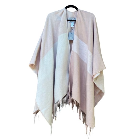 Soia & Kyo Sania Woven Jacquard Scarf with Houndstooth Pattern-Fawn
